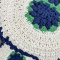 Jogo Banheiro 3 peças de Crochê Mônaco Azul Marinho Produto feito a mão