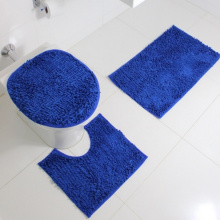 Jogo de Banheiro Antiderrapante Macarrão - Azul Bic