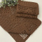 Jogo de Passadeira de Crochê Retangular 3 Peças Marrom