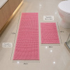 Kit 2 Peças Passadeira e Tapete Bolinha Antiderrapante Rosa