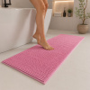 Kit 2 Peças Passadeira e Tapete Bolinha Antiderrapante Rosa