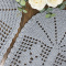 Kit 2 Tapetes de Crochê Oval Colorido Cinza