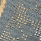 Kit 2 Tapetes de Crochê Retangular Colorido Chumbo
