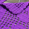 Kit 2 Tapetes de Crochê Retangular Colorido Fúcsia