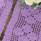 Kit 2 Tapetes de Crochê Retangular Colorido Lilás