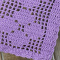 Kit 2 Tapetes de Crochê Retangular Colorido Lilás