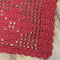 Kit 2 Tapetes de Crochê Retangular Colorido Marsala