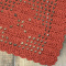 Kit 2 Tapetes de Crochê Retangular Colorido Terracota