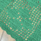 Kit 2 Tapetes de Crochê Retangular Colorido Verde Bandeira