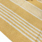 Kit 2 Tapetes de Tear Franja Amarelo C/Listras Crú 70x40cm