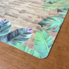 Lugar Americano Estampado Plástico Lavável Floral Verde