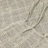 Manta Decorativa 100% Algodão 1,70x1,10 para Sofá, Poltrona ou Peseira de Cama Bege