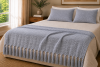Manta Decorativa 100% Algodão 1,70x1,10 para Sofá, Poltrona ou Peseira de Cama Cinza