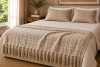 Manta Decorativa 100% Algodão 1,70x1,10 para Sofá, Poltrona ou Peseira de Cama Mescladinho