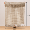 Manta Decorativa 100% Algodão 1,70x1,10 para Sofá, Poltrona ou Peseira de Cama Mescladinho