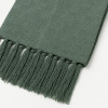Manta Decorativa 100% Algodão 1,70x1,10 para Sofá, Poltrona ou Peseira de Cama Verde Militar