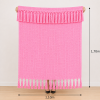 Manta Decorativa 100% Algodão 1,70x1,10 para Sofá Poltrona Peseira Cama Rosa Chiclete