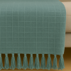 Manta Decorativa Algodão - Verde Menta - 170x110