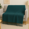Manta Decorativa Algodão - Verde Oliva - 170x110