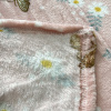 Manta Fleece Petit Poá Casal 1,80x2,20 Borboleta Rosa