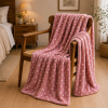 Manta Fleece Petit Poá Casal 1,80x2,20 Rosé