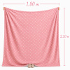 Manta Fleece Petit Poá Casal 1,80x2,20 Rosé