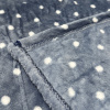 Manta Fleece Petit Poá Queen 2,20m x 2,40m Azul