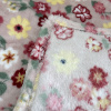 Manta Fleece Petit Poá Queen 2,20m x 2,40m Florzinhas