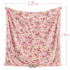 Manta Fleece Petit Poá Queen 2,20m x 2,40m Florzinhas