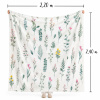 Manta Fleece Petit Poá Queen 2,20m x 2,40m Florzinhas C/Ramos