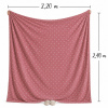 Manta Fleece Petit Poá Queen 2,20m x 2,40m Rosé