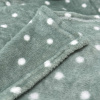 Manta Fleece Petit Poá Queen 2,20m x 2,40m Verde Menta