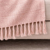 Manta para Sofá em Tear 2.40m x 1.80m Rose C/Cru