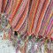 Manta para Sofá em Tear 2.40m x 1.80m Colorida Listrada