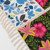 Manta para Sofá em Tear Estampada Chita 1.50m x 1.50m Floral Colorido