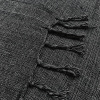 Manta para Sofá Gigante Protetora Queen 2,80m x 2,00m Chumbo Com Preto