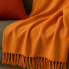 Manta para Sofá Gigante Protetora Queen 2,80m x 2,00m Mescladinho Amarelo C/Laranja