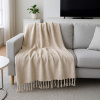 Manta Protetora Tear para Sofá e Cama 2,30m x 1,40m Caramelo e Crú