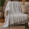 Manta Protetora Tear para Sofá e Cama 2,30m x 1,40m Cinza C/Crú