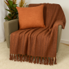 Manta Protetora Tear para Sofá e Cama 2,30m x 1,40m Laranja C/Preto