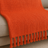 Manta Protetora Tear para Sofá e Cama 2,30m x 1,40m Mescladinha Laranja C/Vermelho