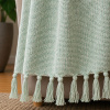 Manta Protetora Tear para Sofá e Cama 2,30m x 1,40m Verde Claro C/Crú