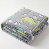 Manta Que Brilha No Escuro 2,00m x 1,80 Estampada Dinossauro