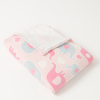 Manta Que Brilha No Escuro Estampada Elefantinho Rosa