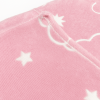 Manta Que Brilha No Escuro Estampada Nuvens Rosa