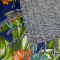 Manta Xale Estampado Chita Dupla Face 1,50x1,50mt - Azul Floral