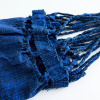 Rede de Balanço Artesanal em Tear Azul Mesclado C/Preto 3,20m x 1.45m