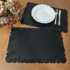 Sousplat Couro Orgânico Impermeável Preto
