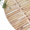 Sousplat Redondo Flexível de Plástico Madeira de Bambu l