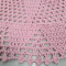 Tapetão De Crochê Redondo Rosa bb - Diâmetro 1,50m - Produto Feito a Mão